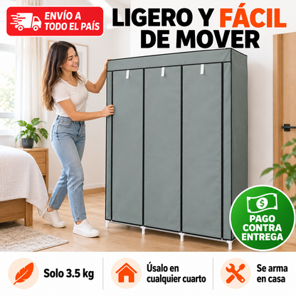 Clóset Armable Portátil | Tu Ropa Ordenada y Sin Polvo