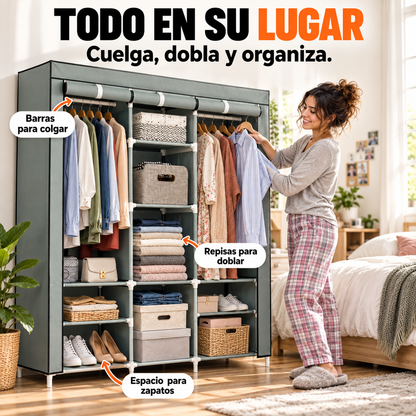Clóset Armable Portátil | Tu Ropa Ordenada y Sin Polvo