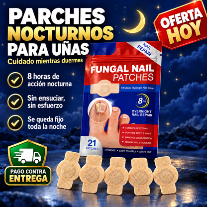 Pack 21 parches para Uñas | Uñas Más Sanas Mientras Duermes
