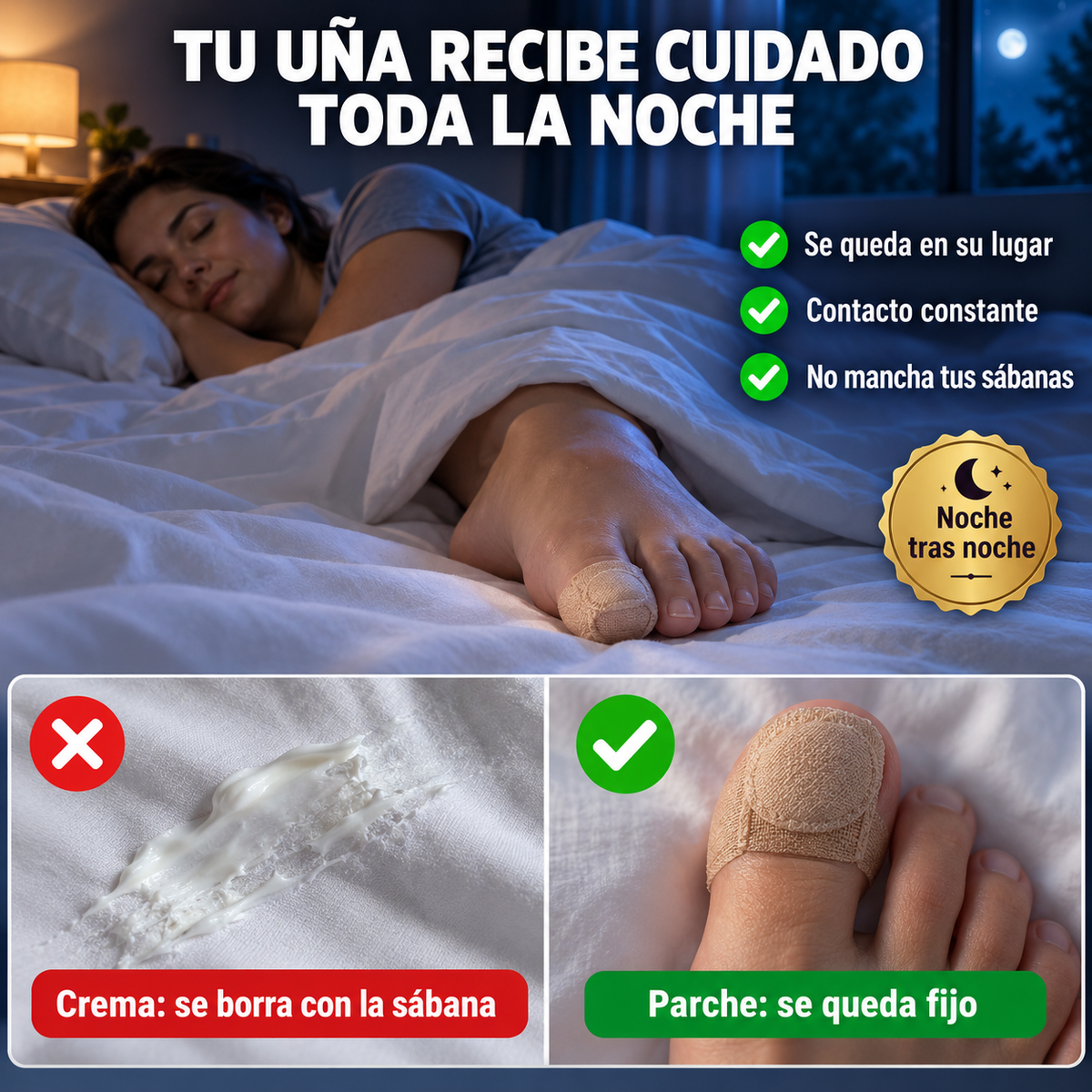 Pack 21 parches para Uñas | Uñas Más Sanas Mientras Duermes