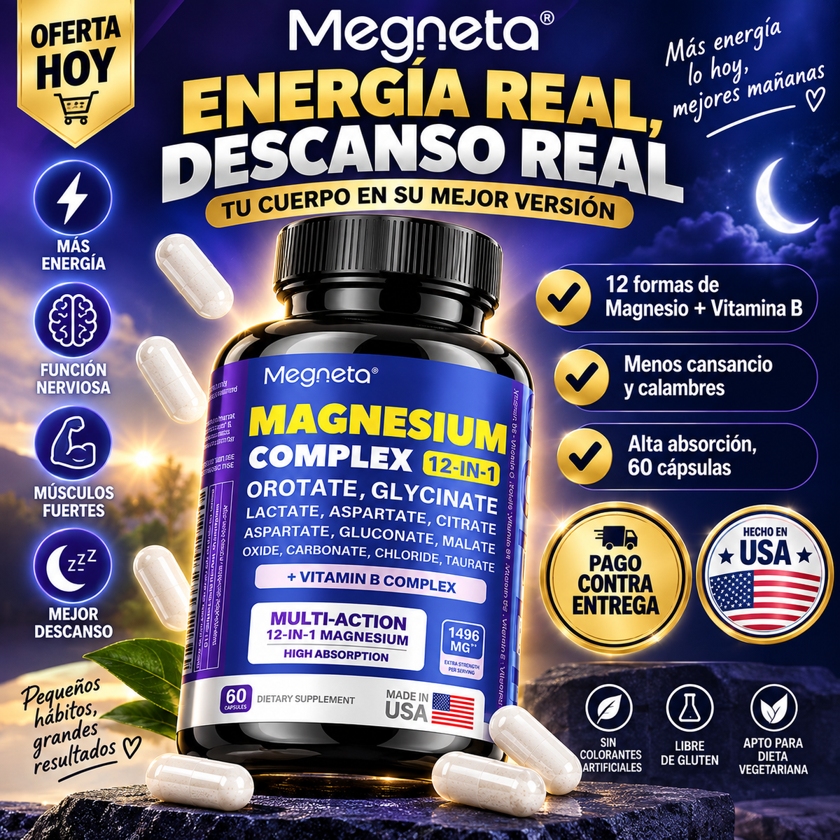 Megneta Magnesium Complex | Energía y Descanso Todos los Días