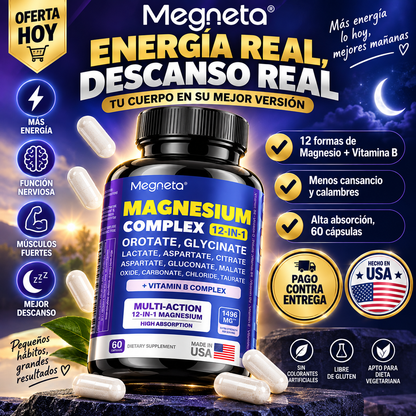Megneta Magnesium Complex | Energía y Descanso Todos los Días