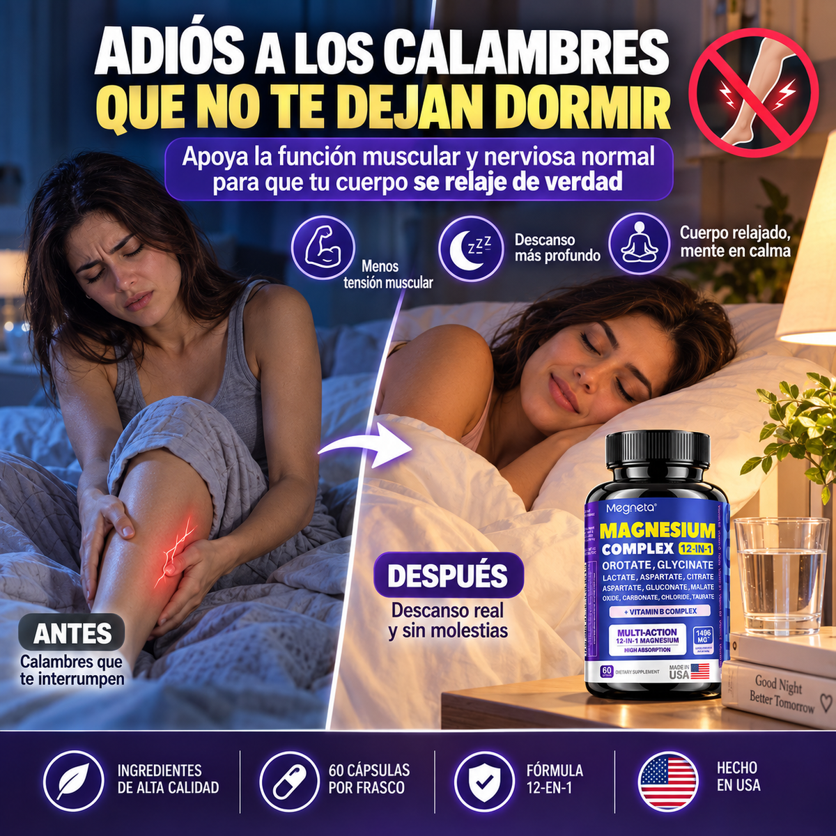 Megneta Magnesium Complex | Energía y Descanso Todos los Días