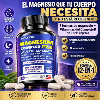 Megneta Magnesium Complex | Energía y Descanso Todos los Días