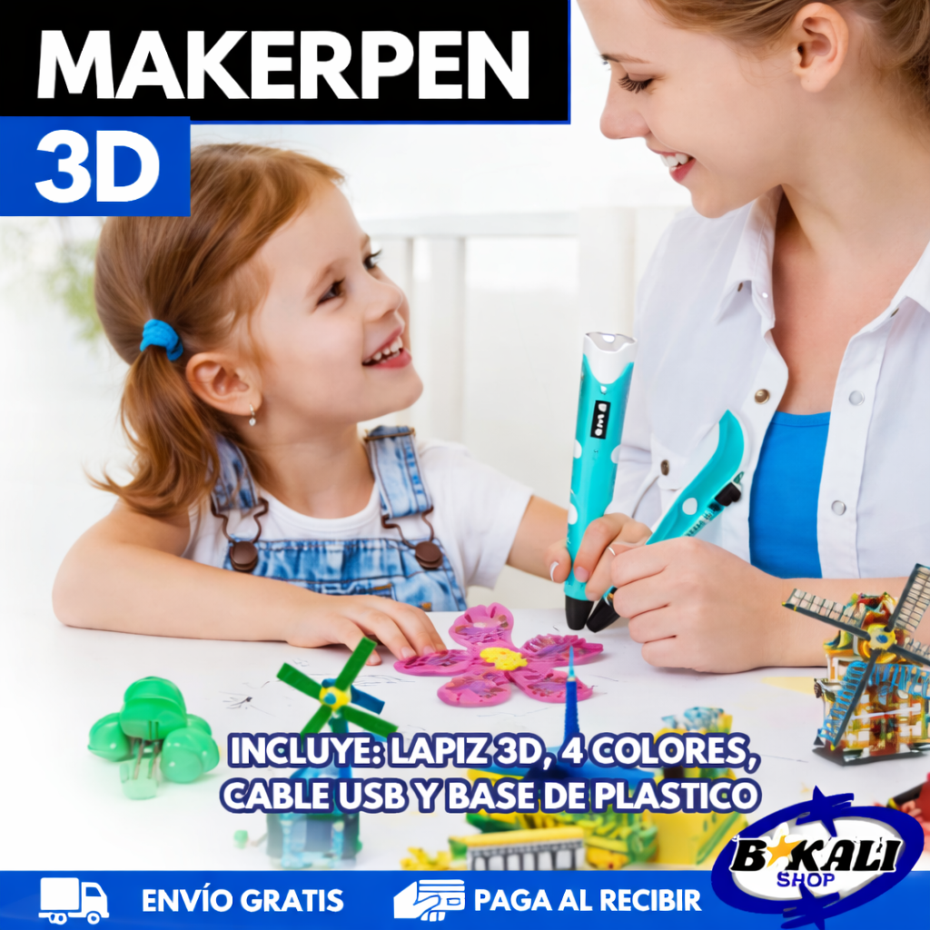 MakerPen 3D – Crea Figuras en minutos (sin experiencia) 🔥