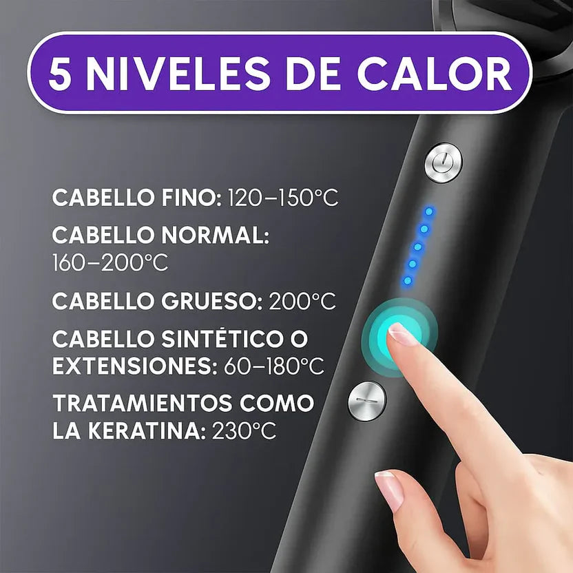 Cepillo Plancha Alisador 3 en 1✨💋
